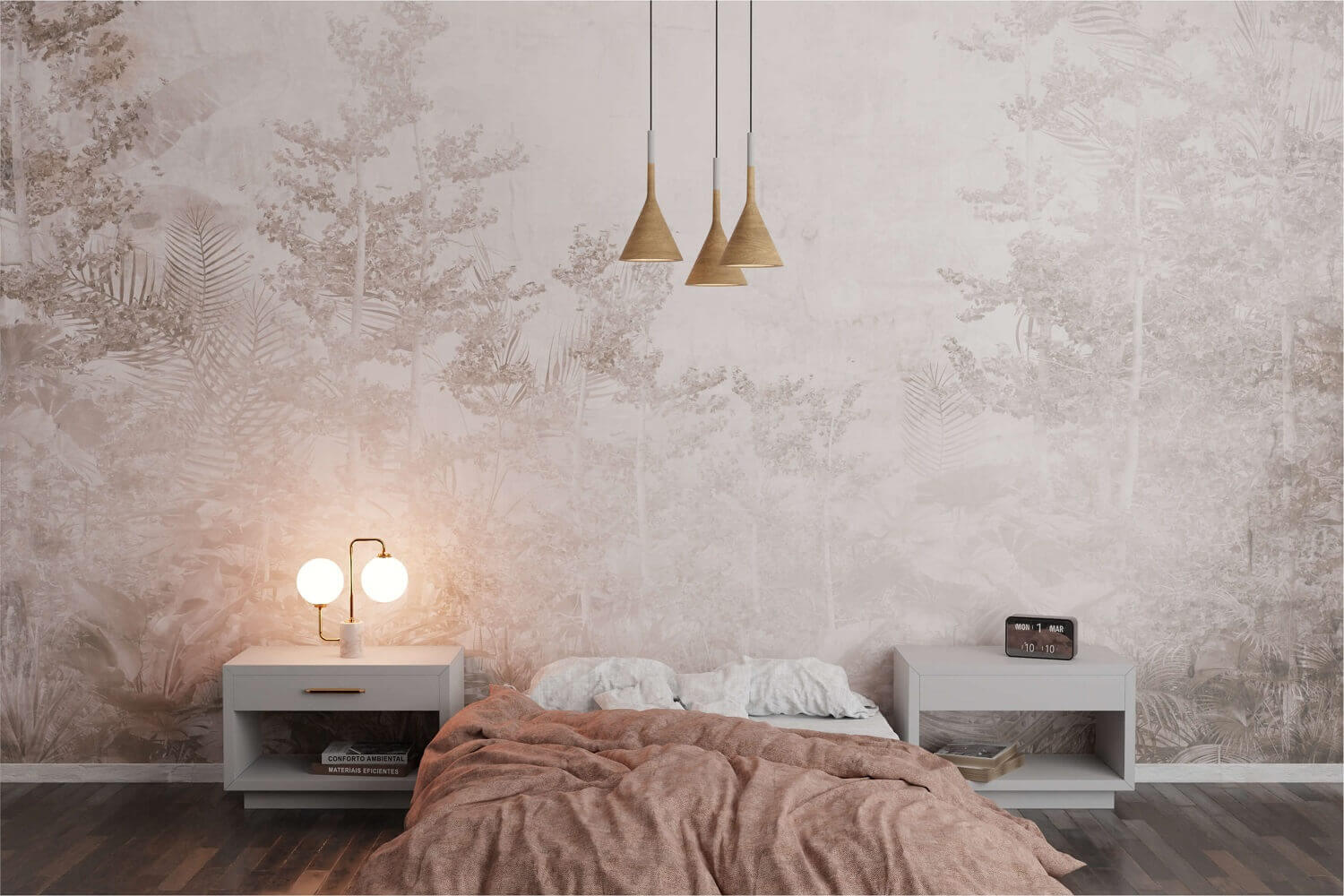 Forest and Trees Ceata si Tropical Mural Wallpaper Fototapet Personalizat Zenaria Tapet Lost Haze