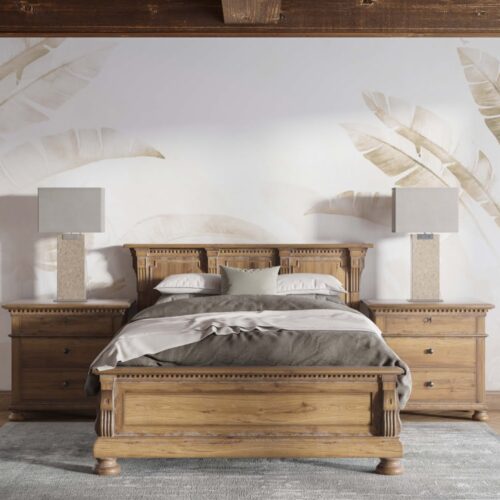 - Tapet Misty Leavescape Galben