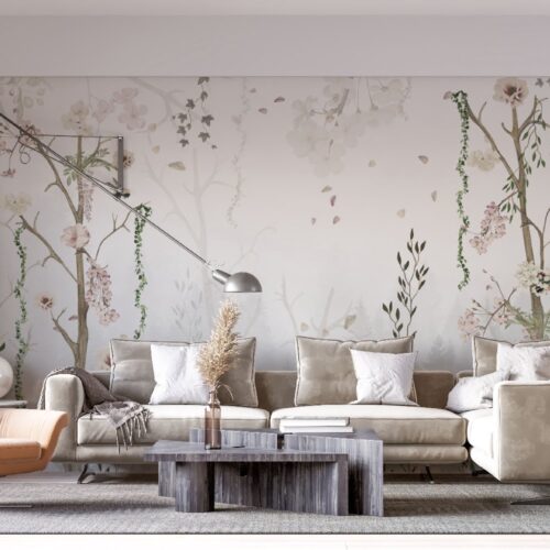 - Tapet Bees`s Garden Alb