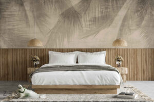 Palm Leaves and Tropical Paradis si Vegetatie Mural Wallpaper Fototapet Personalizat Zenaria Tapet Bali Brezee Maro1