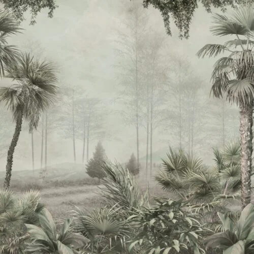 Tapet Foggy Forest 2