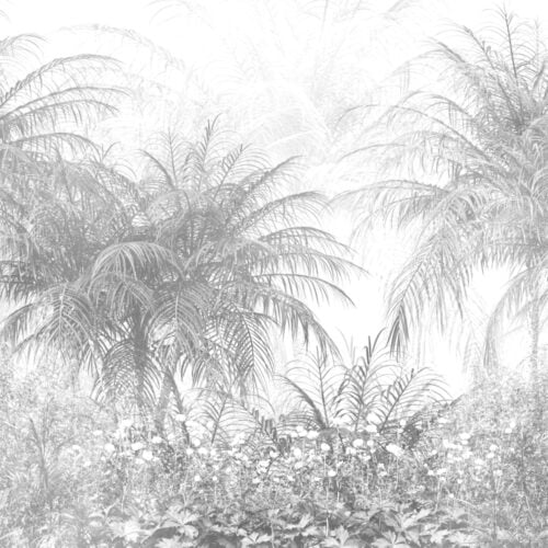 Tapet Monochrome Palms 2