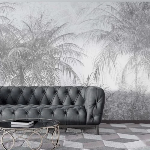 Tapet Monochrome Palms 1
