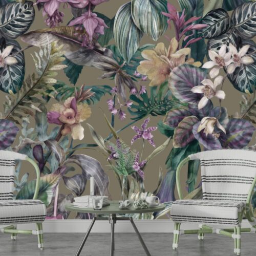 - Tapet Colibri Flower Maro