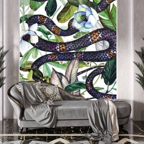 Tropical Eden - Tapet Floral Snake