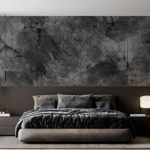 Tapet Azure Blooms Gri 1