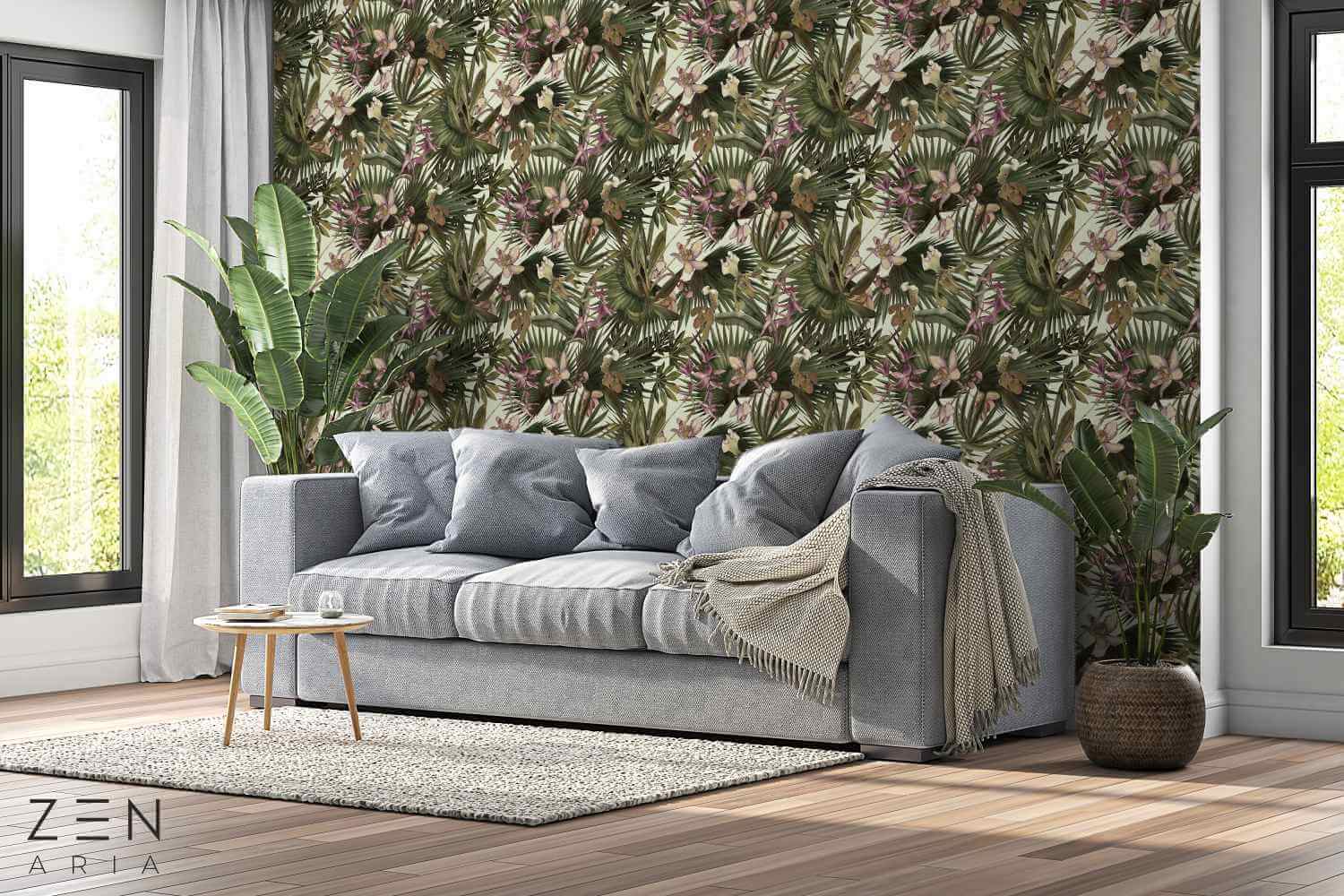 Tropical-and-Flowers-Crini-si-Palmieri-Mural-Wallpaper-Fototapet-Personalizat-Zenaria-Tapet-Hidden-Lilies-Alb (2) Tropical and Flowers Crini si Palmieri Mural Wallpaper Fototapet Personalizat Zenaria Tapet Hidden Lilies Alb