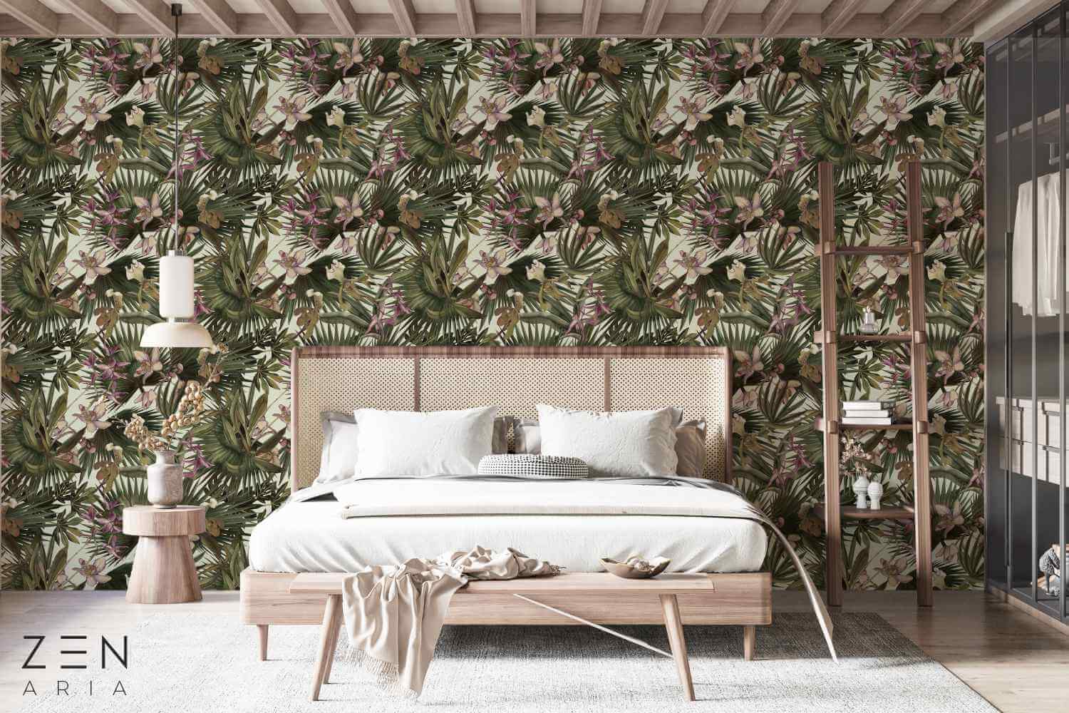 Tropical-and-Flowers-Crini-si-Palmieri-Mural-Wallpaper-Fototapet-Personalizat-Zenaria-Tapet-Hidden-Lilies-Alb (3) Tropical and Flowers Crini si Palmieri Mural Wallpaper Fototapet Personalizat Zenaria Tapet Hidden Lilies Alb