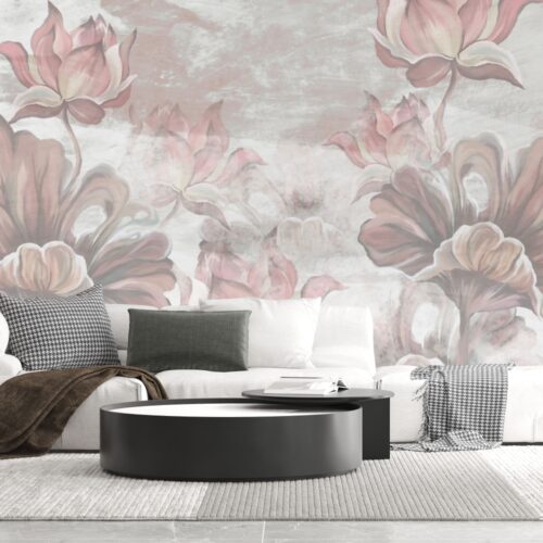- Tapet Graceful Water Lilies