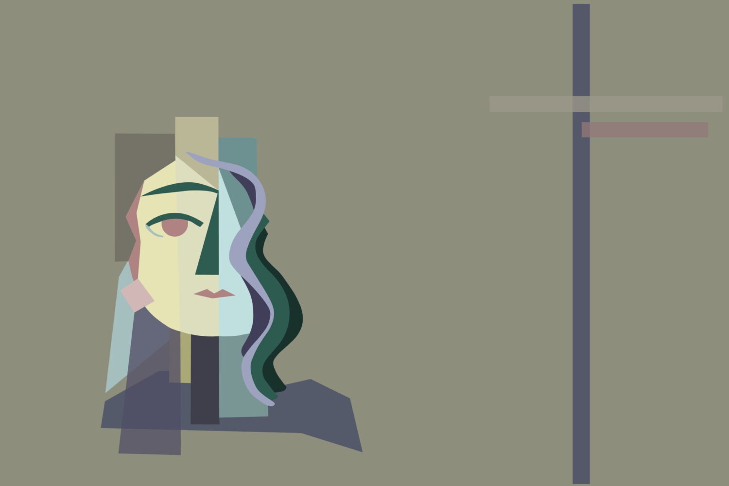 Tapet Art Unspoken Feelings Verde 2