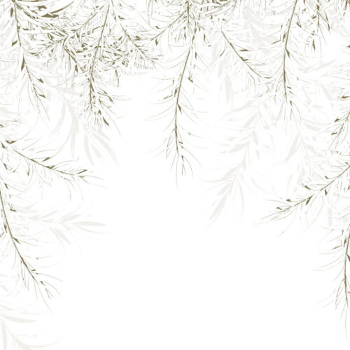 Pure White Frunze Tropical Natura Mural Wallpaper Fototapet Personalizat Zenaria Tapet Sylvan Spirits