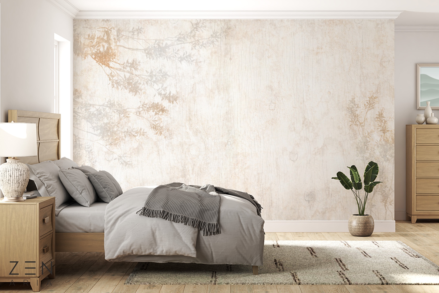 Tree Branch Frunze Crengi Natura Copaci Mural Wallpaper Fototapet Personalizat Zenaria Tapet Pale Palette