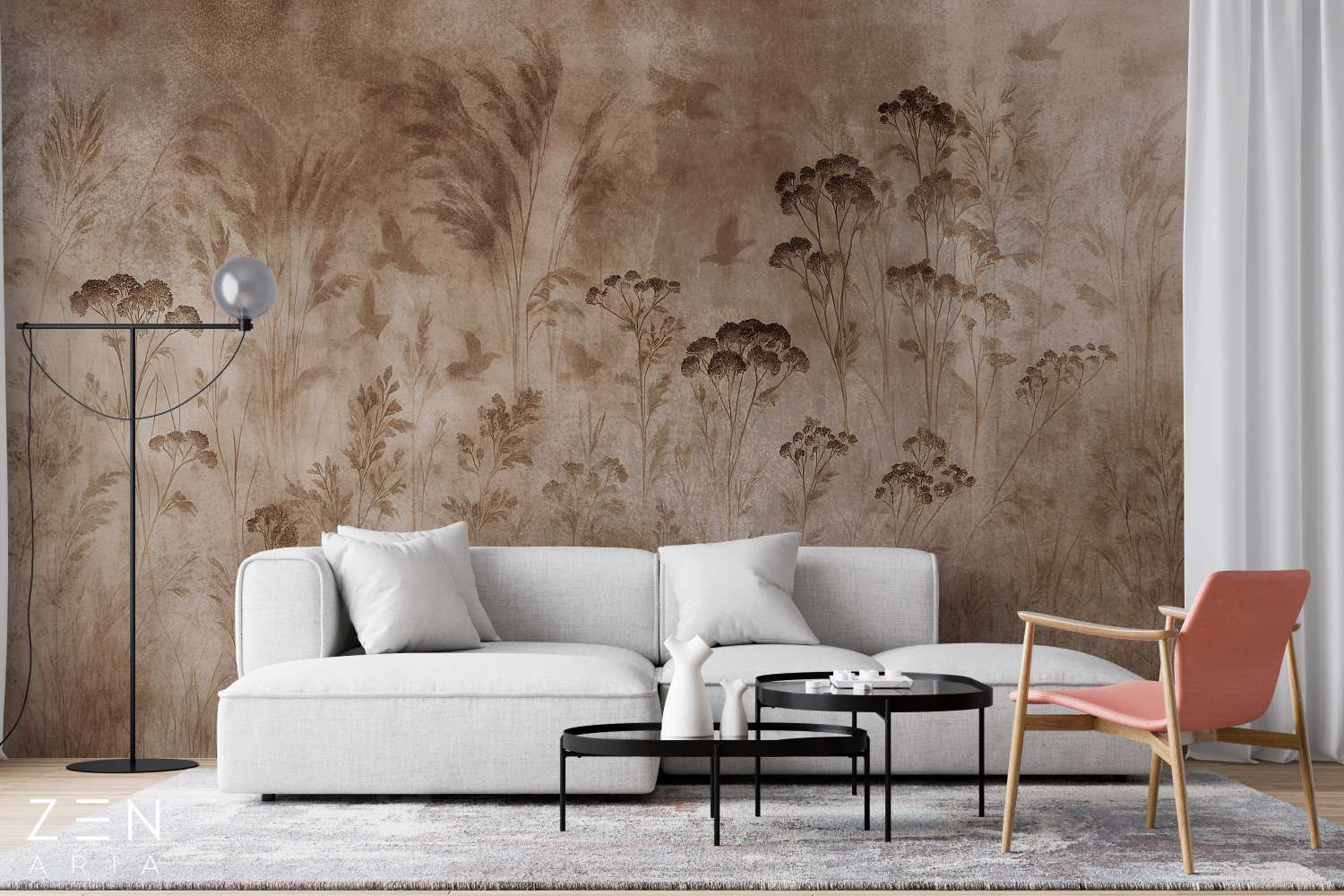 Tapet Covert Garden Rosu 1