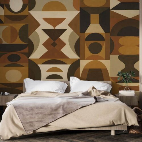 Circel and Geometric Cerc si Triunghi Mural Wallpaper Fototapet Personalizat Zenaria Tapet Terra Geometry