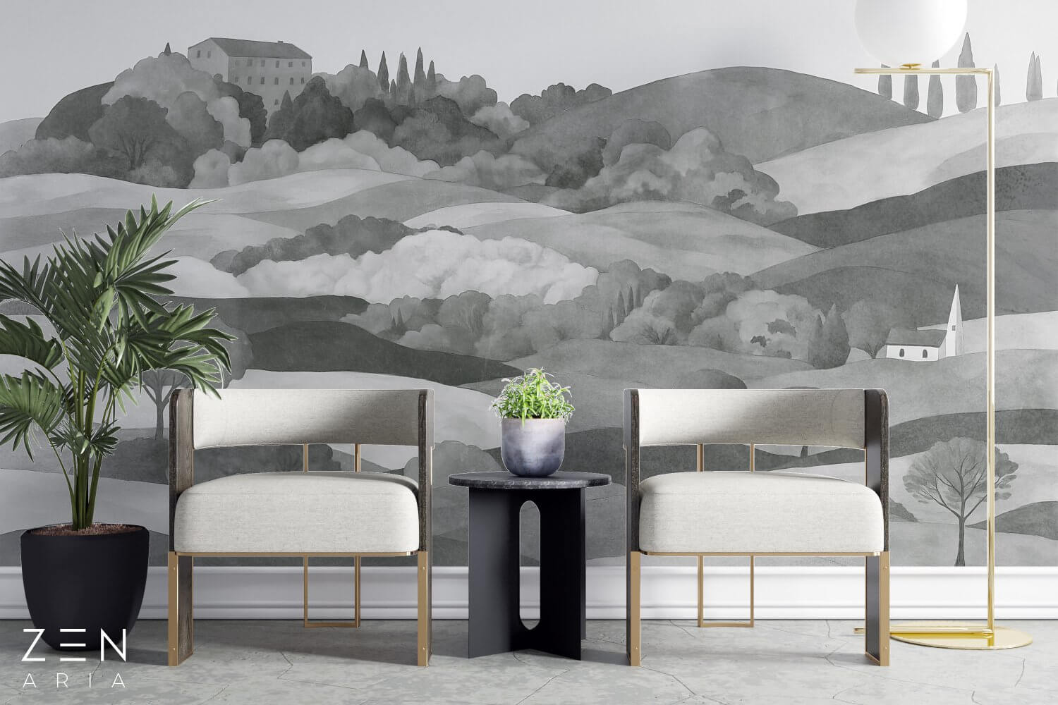 Hills and Forest Peisaj si Dealuri Mural Wallpaper Fototapet Personalizat Zenaria Tapet Sunset Valley