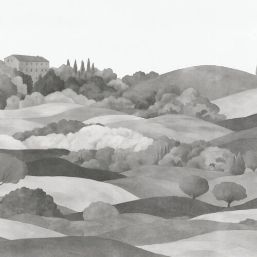 Hills and Forest Peisaj si Dealuri Mural Wallpaper Fototapet Personalizat Zenaria Tapet Sunset Valley