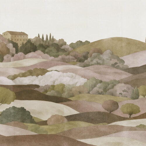 Hills and Forest Peisaj si Dealuri Mural Wallpaper Fototapet Personalizat Zenaria Tapet Sunset Valley