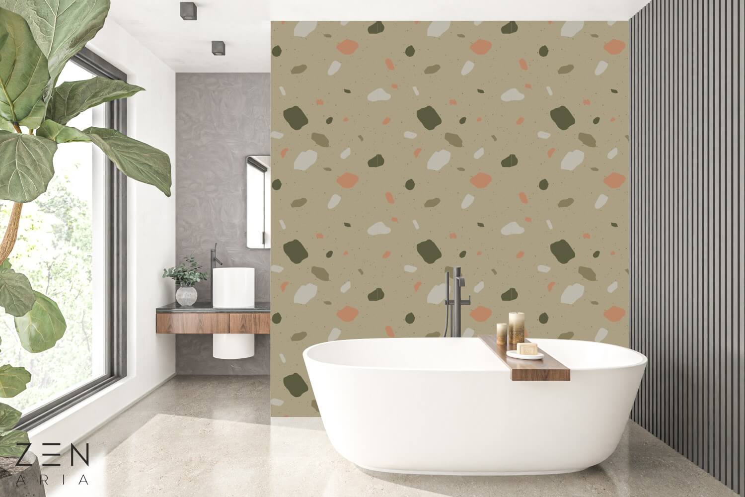 Pattern-and-Splashes-Forme-si-Pete-Mural-Wallpaper-Fototapet-Personalizat-Zenaria-Tapet-Terazzo-Pattern-Verde (3) Pattern and Splashes Forme si Pete Mural Wallpaper Fototapet Personalizat Zenaria Tapet Terazzo Pattern