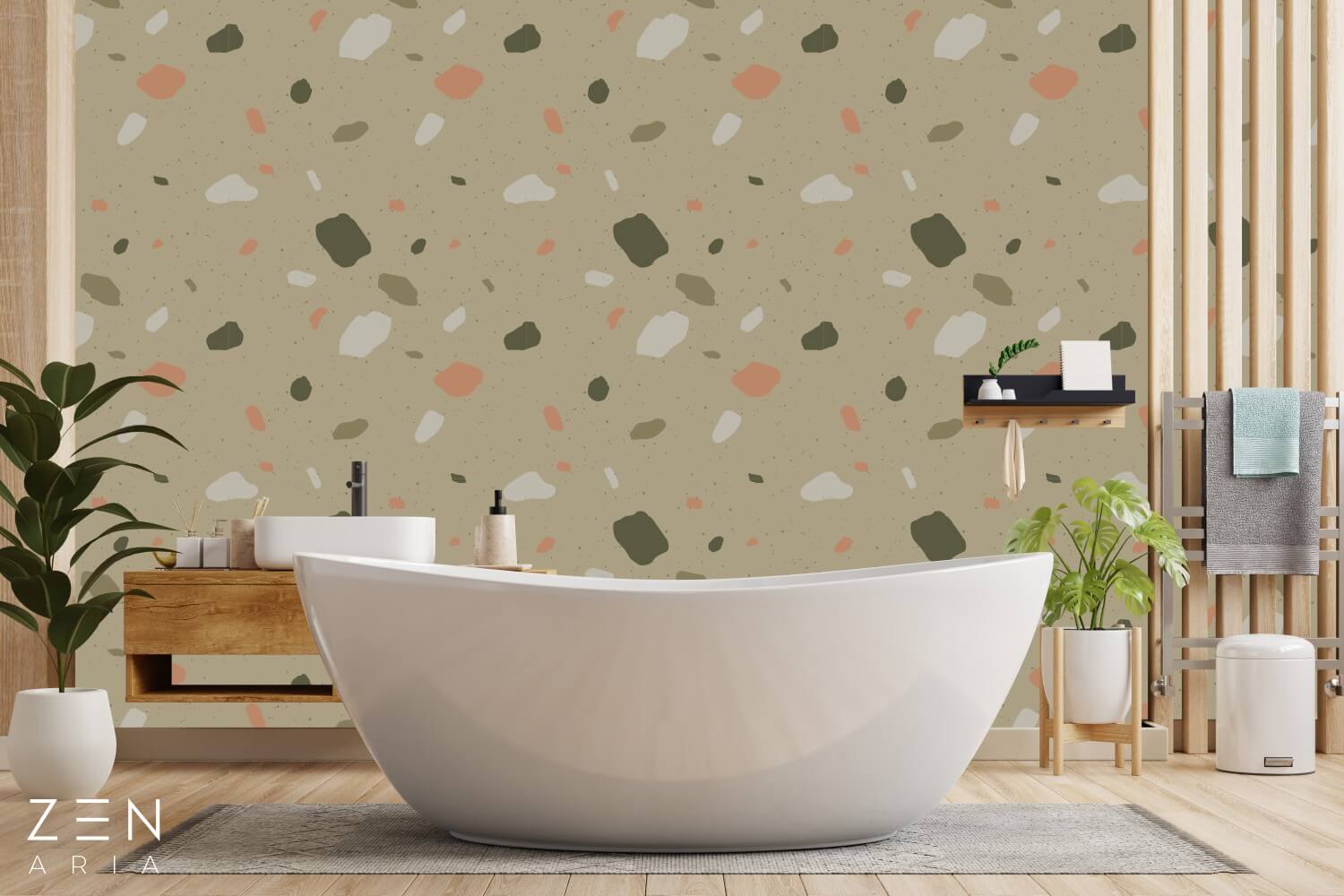 Pattern-and-Splashes-Forme-si-Pete-Mural-Wallpaper-Fototapet-Personalizat-Zenaria-Tapet-Terazzo-Pattern-Verde (4) Pattern and Splashes Forme si Pete Mural Wallpaper Fototapet Personalizat Zenaria Tapet Terazzo Pattern