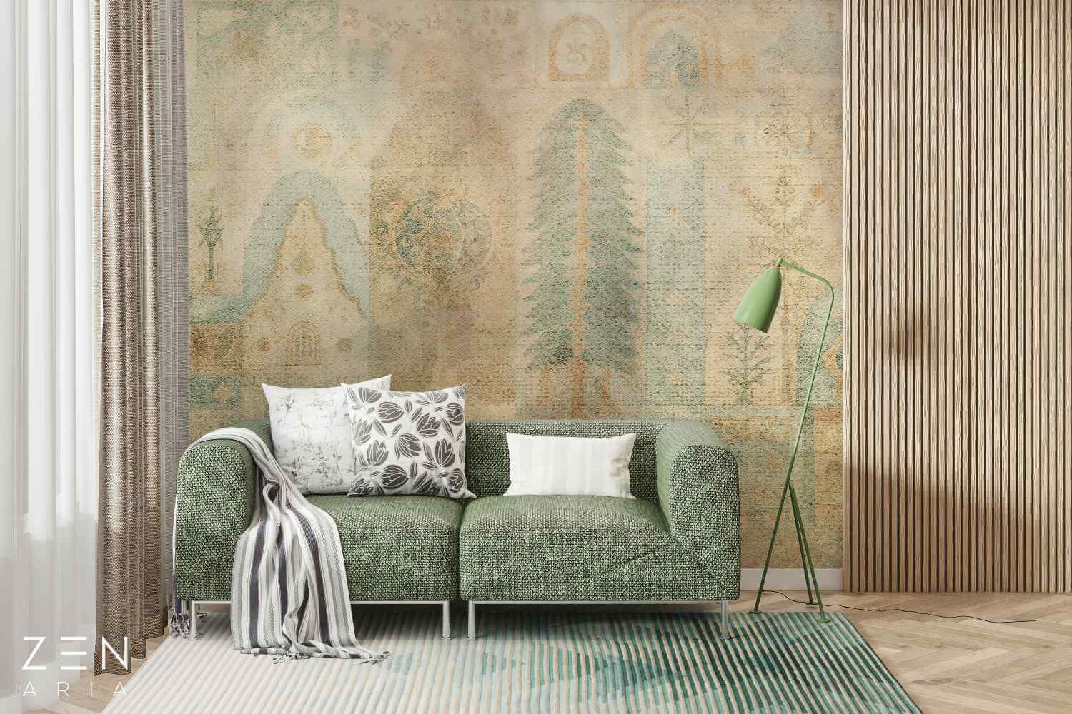 Old and Tale Traditional si Rustic Mural Wallpaper Fototapet Personalizat Zenaria Tapet Martor Galben