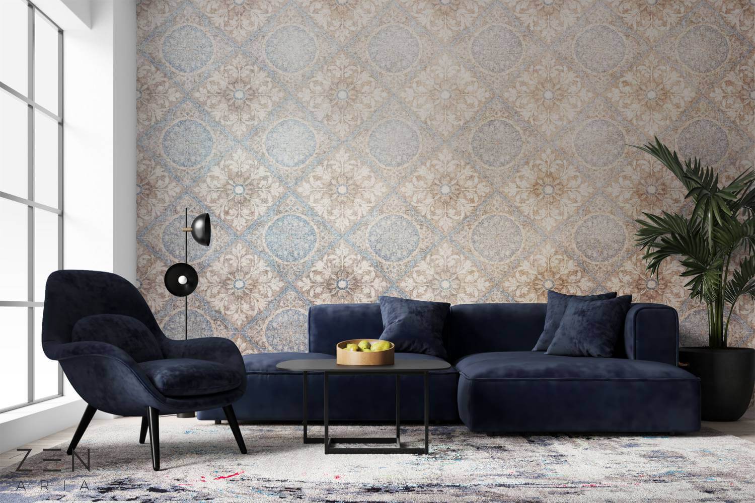 Floral and Motifs Motdel si Floral Mural Wallpaper Fototapet Personalizat Zenaria Tapet Rega