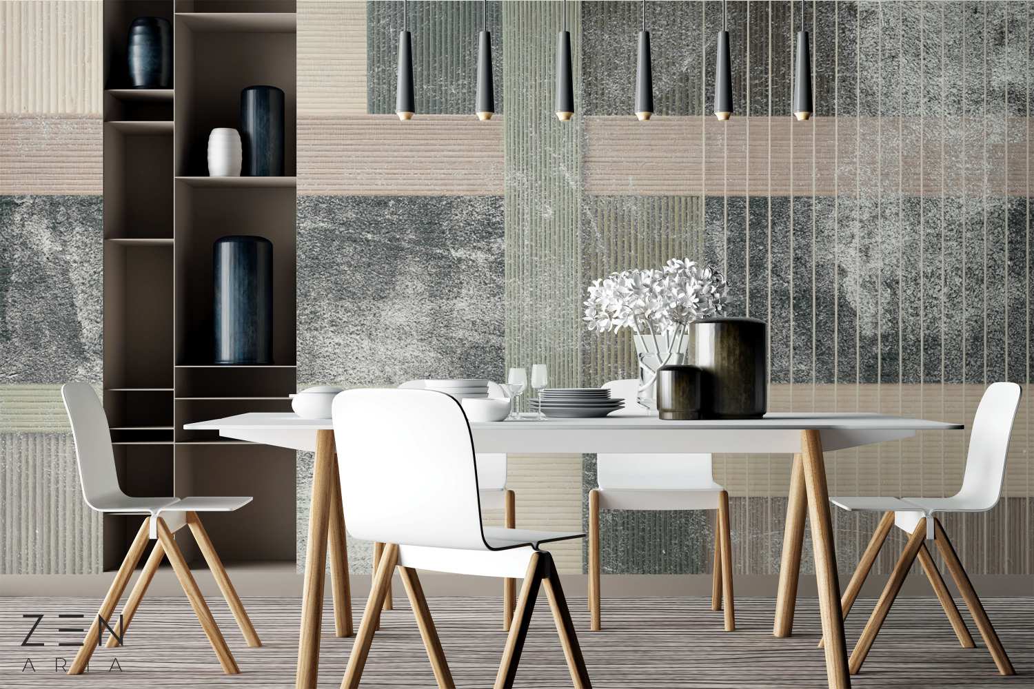 Lines and Texture Linii si Tesatura Mural Wallpaper Fototapet Personalizat Zenaria Tapet Grid