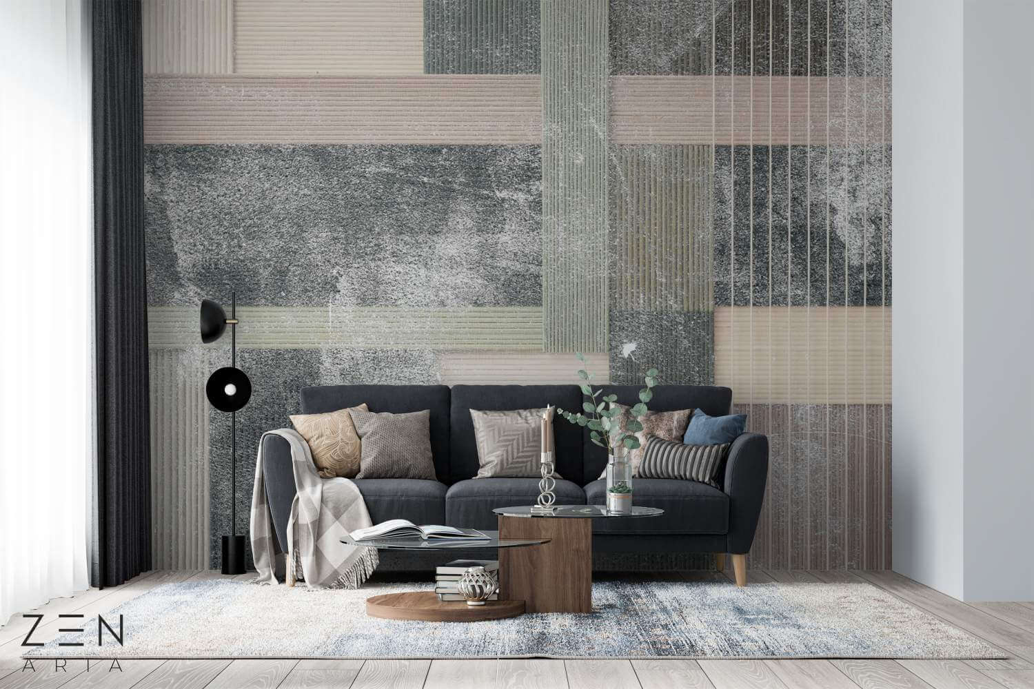 Lines and Texture Linii si Tesatura Mural Wallpaper Fototapet Personalizat Zenaria Tapet Grid