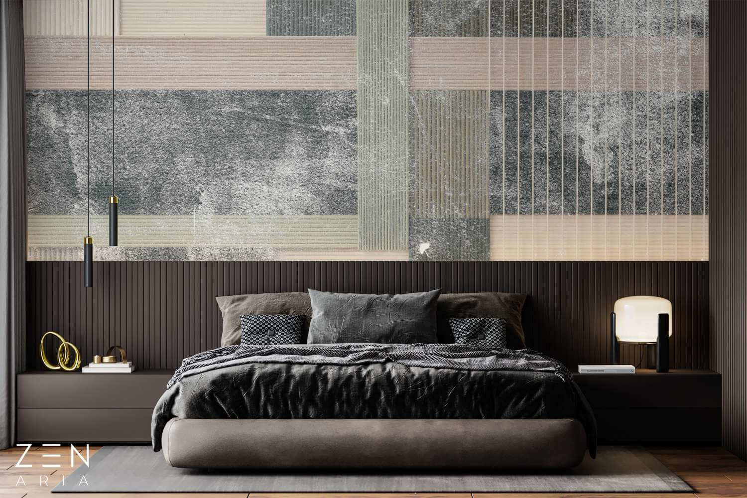 Lines and Texture Linii si Tesatura Mural Wallpaper Fototapet Personalizat Zenaria Tapet Grid