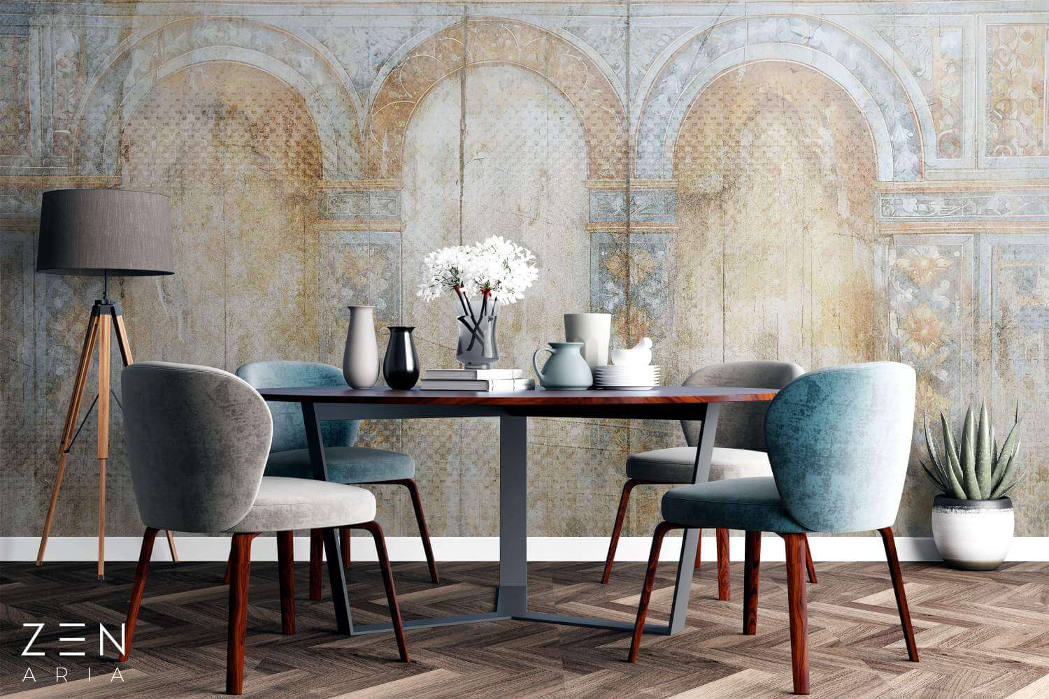 Portal and Wallpaper Zid si Portal Mural Wallpaper Fototapet Personalizat Zenaria Tapet Porta