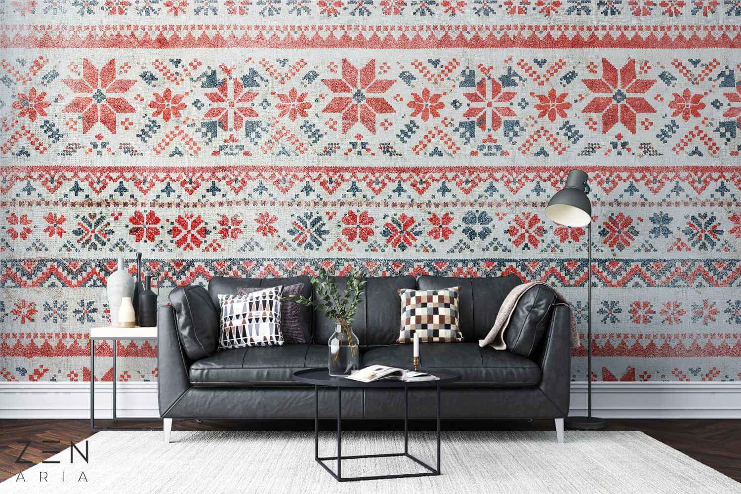 Romanian and Motifs Linii si Model Mural Wallpaper Fototapet Personalizat Zenaria Tapet Motiv