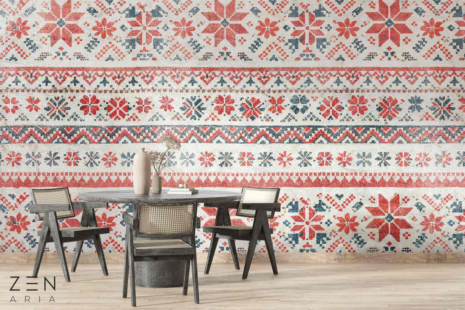 Romanian and Motifs Linii si Model Mural Wallpaper Fototapet Personalizat Zenaria Tapet Motiv