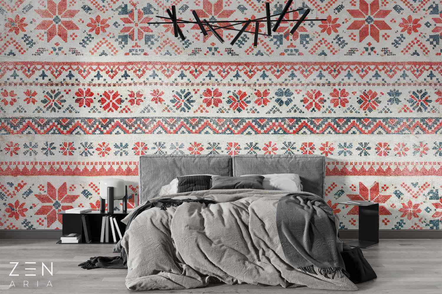 Romanian and Motifs Linii si Model Mural Wallpaper Fototapet Personalizat Zenaria Tapet Motiv