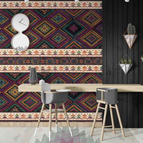 Forms and Motifs Motive si Geometrice Mural Wallpaper Fototapet Personalizat Zenaria Tapet Tol