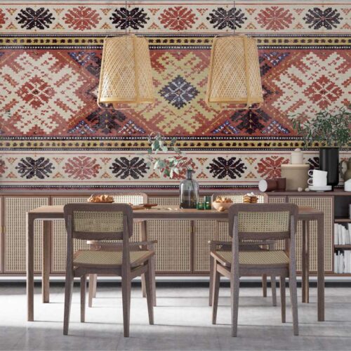 Tradition and Motifs Modele si Traditie Mural Wallpaper Fototapet Personalizat Zenaria Tapet Rost